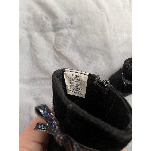 Gymboree Toddler Size 5 Black Boots - Picture 7 of 7
